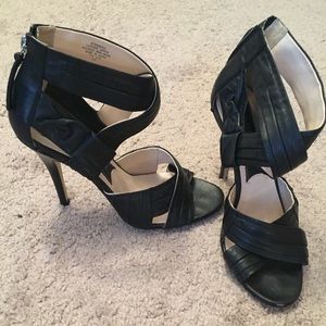 Black High Heel Sandals
